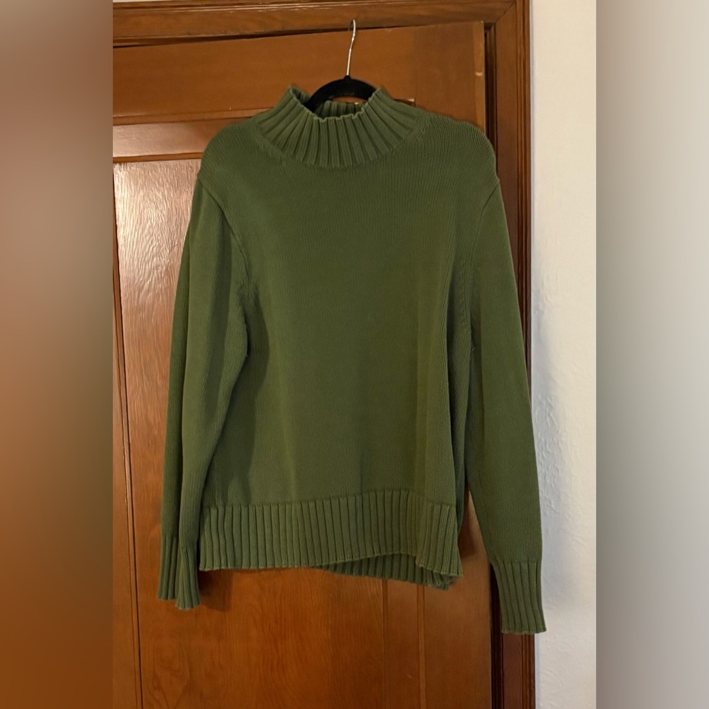 J. Crew Forest Green Turtleneck Sweater